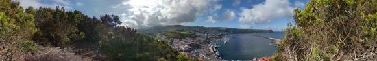 Vue sur Horta sur l'île de Faial